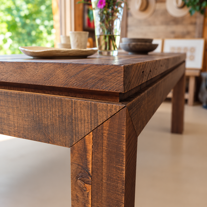 Mesa Comedor  Roble Pellín con tinte