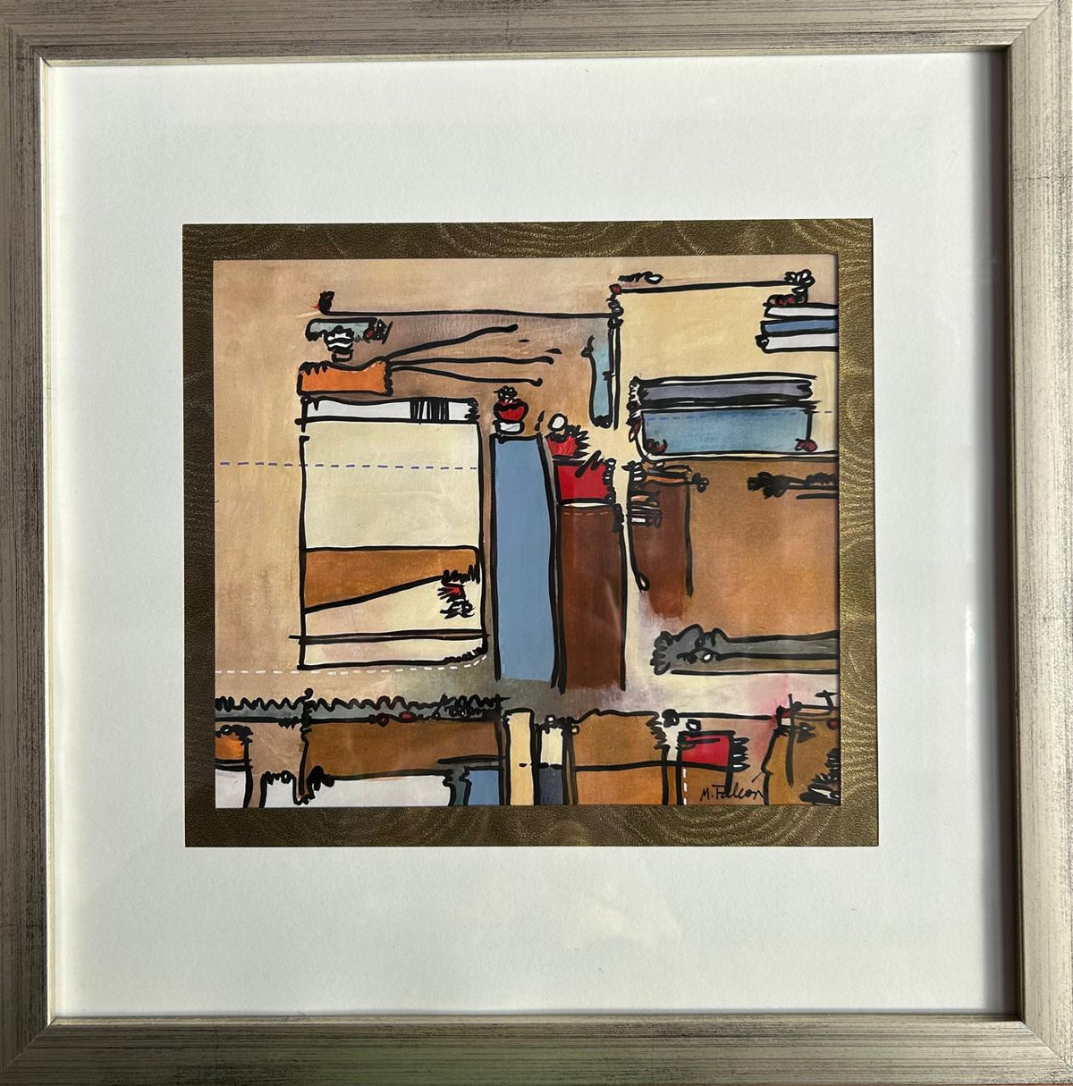 Geografía 1 (30cm x 30cm) - Mariana Falcón